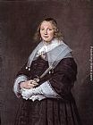 Frans Hals Canvas Paintings - Portrait of a Standing Woman